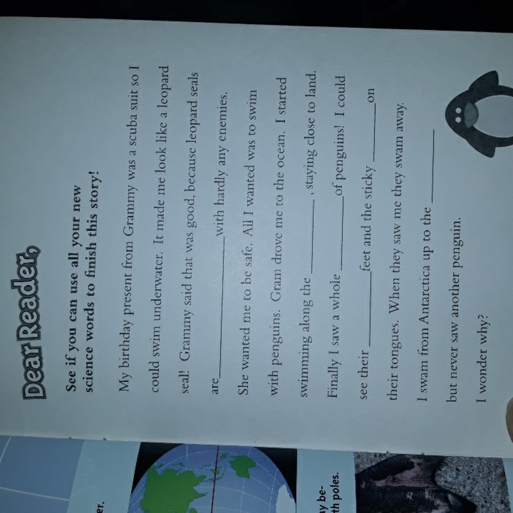 National Geographic Kids Schilastic Penguins Magazine Scienece Level 2 reader - Picture 8 of 9